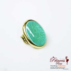 Big Face Colored Ruby Stretch Ring